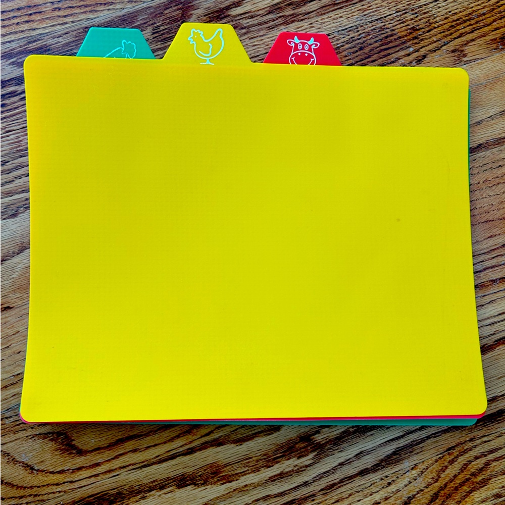 🌺 Cutting boards Colorful Animal Tabbed -  thin plastic portable lightweight